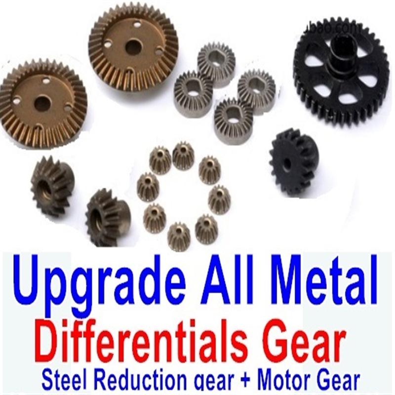 Wltoys A959B A959-B Upgrade All Metal Differentials Gear + Steel Reduction gear + Motor Gear(Only For A959B A959-B)