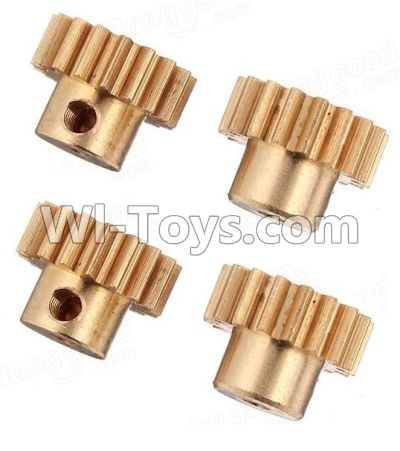 Wltoys A959B A959-B Copper motor Gear(4pcs)-0.7 Modulus-27 Teeth Parts,Wltoys A959B A959-B RC Car Parts