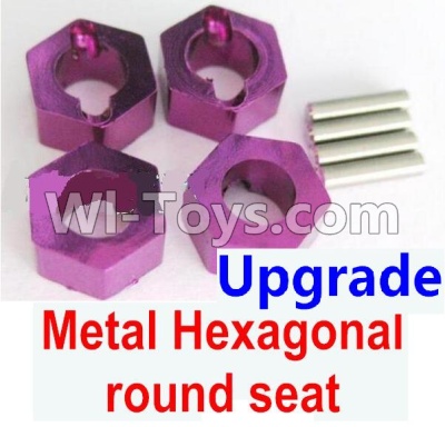 Wltoys A959B A959-B Upgrade Metal Hexagonal round seat(4pcs)-Purple Parts,Wltoys A959B A959-B RC Car Parts