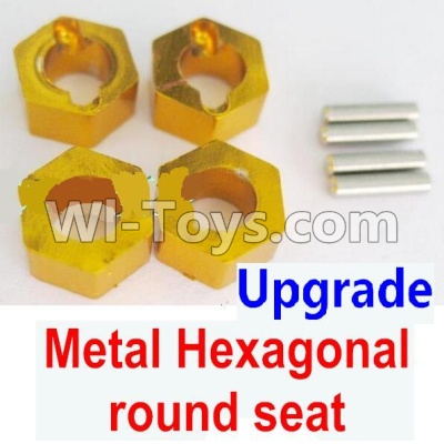 Wltoys A959B A959-B Upgrade Metal Hexagonal round seat(4pcs)(4pcs)-Yellow Parts,Wltoys A959B A959-B RC Car Parts