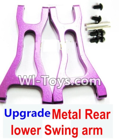 Wltoys A969-B Upgrade Metal Rear lower Swing arm,Lower Suspension Arm(2pcs)-Purple For Wltoys A969-B Rc Car Parts,High speed 1:18 Scale 4wd,2.4G A969-B rc racing car Parts,On Road Drift Racing Truck Car Parts