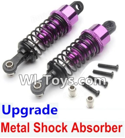 Wltoys A969-B Upgrade Metal Shock Absorber(2pcs)-Purple For Wltoys A969-B Rc Car Parts,High speed 1:18 Scale 4wd,2.4G A969-B rc racing car Parts,On Road Drift Racing Truck Car Parts