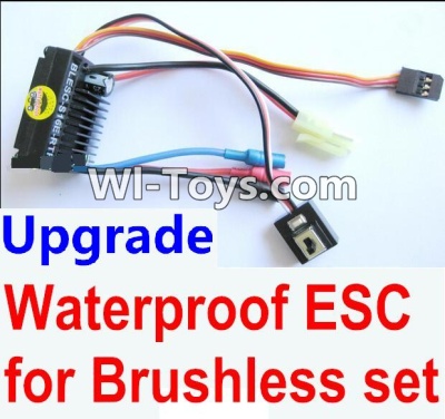 Wltoys A969-B Upgrade waterproof ESC for the Brushless set For Wltoys A969-B Rc Car Parts,High speed 1:18 Scale 4wd,2.4G A969-B rc racing car Parts,On Road Drift Racing Truck Car Parts