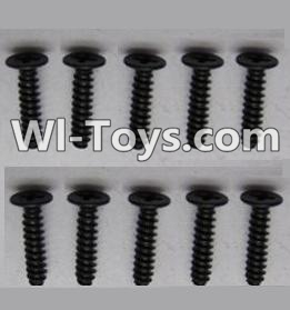 Wltoys A969-B Round head screws-M2.5X10(10PCS) For Wltoys A969-B Rc Car Parts,High speed 1:18 Scale 4wd,2.4G A969-B rc racing car Parts,On Road Drift Racing Truck Car Parts
