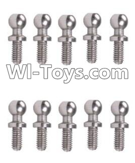 Wltoys A969-B A949-46 Ball-shape screws(10.8mmX4mm)-10pcs For Wltoys A969-B Rc Car Parts,High speed 1:18 Scale 4wd,2.4G A969-B rc racing car Parts,On Road Drift Racing Truck Car Parts