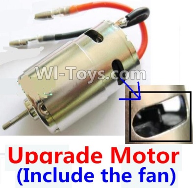 Wltoys A969 Parts-22 Upgrade Brush motor(Include the Fan,can strengthen the cooling function) For Wltoys A969 desert rc trunk parts,rc car and rc racing car Parts