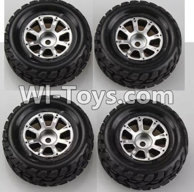 Wltoys A969 Parts-46 Official Wheel(2pcs Left and 2pcs Right Wheel) For Wltoys A969 desert rc trunk parts,rc car and rc racing car Parts