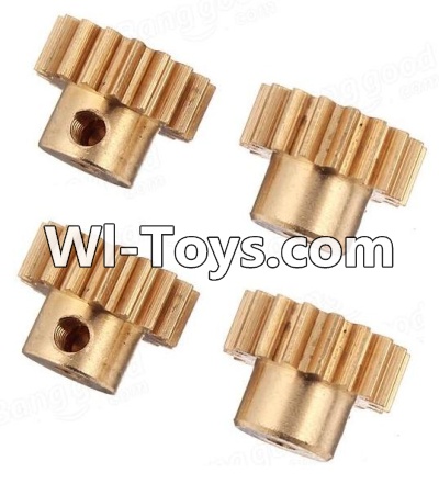 Wltoys A979-B Copper motor Gear(4pcs)-0.7 Modulus-27 Teeth For Wltoys A979-B Rc Car Parts,High speed 1:18 Scale 4wd,2.4G A979-B rc racing car Parts,On Road Drift Racing Truck Car Parts