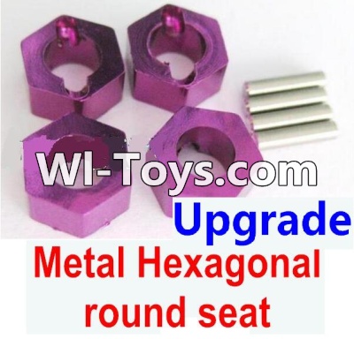Wltoys A979-B Upgrade Metal Hexagonal round seat(4pcs)-Purple For Wltoys A979-B Rc Car Parts,High speed 1:18 Scale 4wd,2.4G A979-B rc racing car Parts,On Road Drift Racing Truck Car Parts