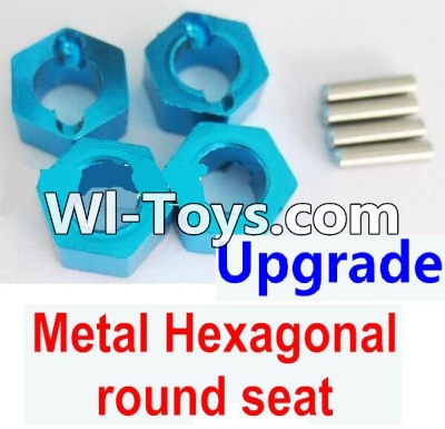 Wltoys A979-B Upgrade Metal Hexagonal round seat(4pcs)(4pcs)-Blue For Wltoys A979-B Rc Car Parts,High speed 1:18 Scale 4wd,2.4G A979-B rc racing car Parts,On Road Drift Racing Truck Car Parts