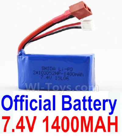Wltoys A979-B Official 7.4v 1400mah Battery with T-shape Plug For Wltoys A979-B Rc Car Parts,High speed 1:18 Scale 4wd,2.4G A979-B rc racing car Parts,On Road Drift Racing Truck Car Parts