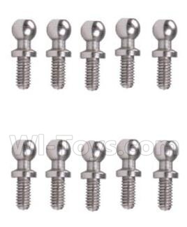 Wltoys A979-B A949-46 Ball-shape screws(10.8mmX4mm)-10pcs For Wltoys A979-B Rc Car Parts,High speed 1:18 Scale 4wd,2.4G A979-B rc racing car Parts,On Road Drift Racing Truck Car Parts