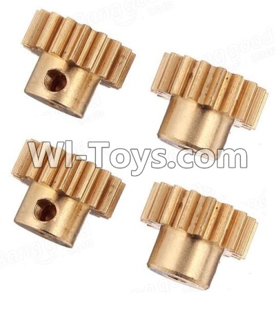 Wltoys K929-B Copper motor Gear(4pcs)-0.7 Modulus-27 Teeth,1/18 Wltoys K929-B RC Car Parts