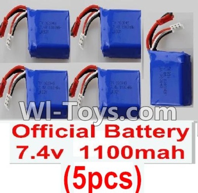 Wltoys K929 RC Batteries,7.4v 1100mah battery(5pcs),Wltoys K929 desert RC Truck Parts,1:18 rc car and rc racing car Parts
