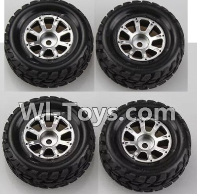 Wltoys K929 Wheel(2pcs Left and 2pcs Right Wheel),Wltoys K929 desert RC Truck Parts,1:18 rc car and rc racing car Parts