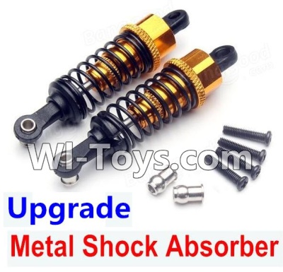Wltoys K929 Upgrade Metal Shock Absorber(2pcs)-Yellow,Wltoys K929 desert RC Truck Parts,1:18 rc car and rc racing car Parts