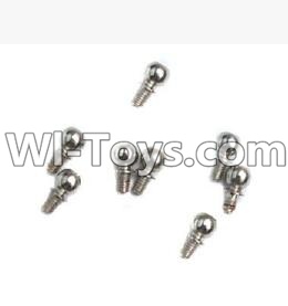 Wltoys K929 Ball-shape screws(9.3mmX5mm)-8pcs,Wltoys K929 desert RC Truck Parts,1:18 rc car and rc racing car Parts