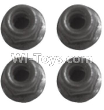 Wltoys K939 M2.5 Locknut(4pcs)-K939-43,Wltoys K939 RC Car Spare Parts Replacement Accessories,1/10 1:10 Scale 4wd K939 RC Truck parts,RC Racing car Parts