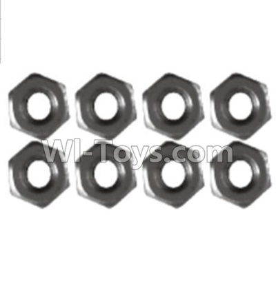 Wltoys K939 K939-70 M2.5 Nuts(8pcs),Wltoys K939 RC Car Spare Parts Replacement Accessories,1/10 1:10 Scale 4wd K939 RC Truck parts,RC Racing car Parts
