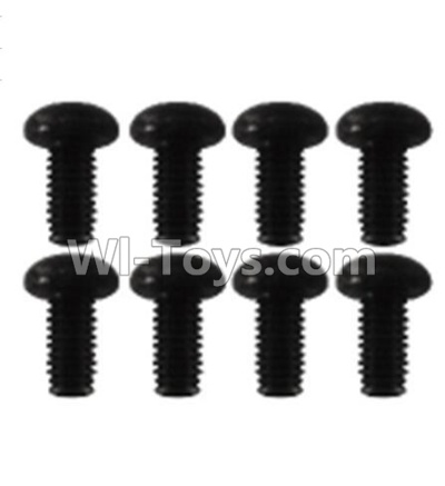 Wltoys K939 K939-61 Pan head inner hexagon Screws-M3X6(8pcs),Wltoys K939 RC Car Spare Parts Replacement Accessories,1/10 1:10 Scale 4wd K939 RC Truck parts,RC Racing car Parts