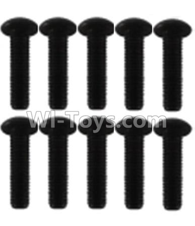 Wltoys K939 A929-74 Pan head inner hexagon Screws-M3X12(10pcs),Wltoys K939 RC Car Spare Parts Replacement Accessories,1/10 1:10 Scale 4wd K939 RC Truck parts,RC Racing car Parts