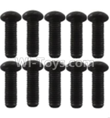 Wltoys K939 A929-75 Pan head inner hexagon Screws-M3X10(10pcs),Wltoys K939 RC Car Spare Parts Replacement Accessories,1/10 1:10 Scale 4wd K939 RC Truck parts,RC Racing car Parts