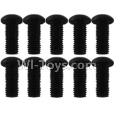 Wltoys K939 A929-81 Pan head inner hexagon Screws-M3X8(10pcs),Wltoys K939 RC Car Spare Parts Replacement Accessories,1/10 1:10 Scale 4wd K939 RC Truck parts,RC Racing car Parts