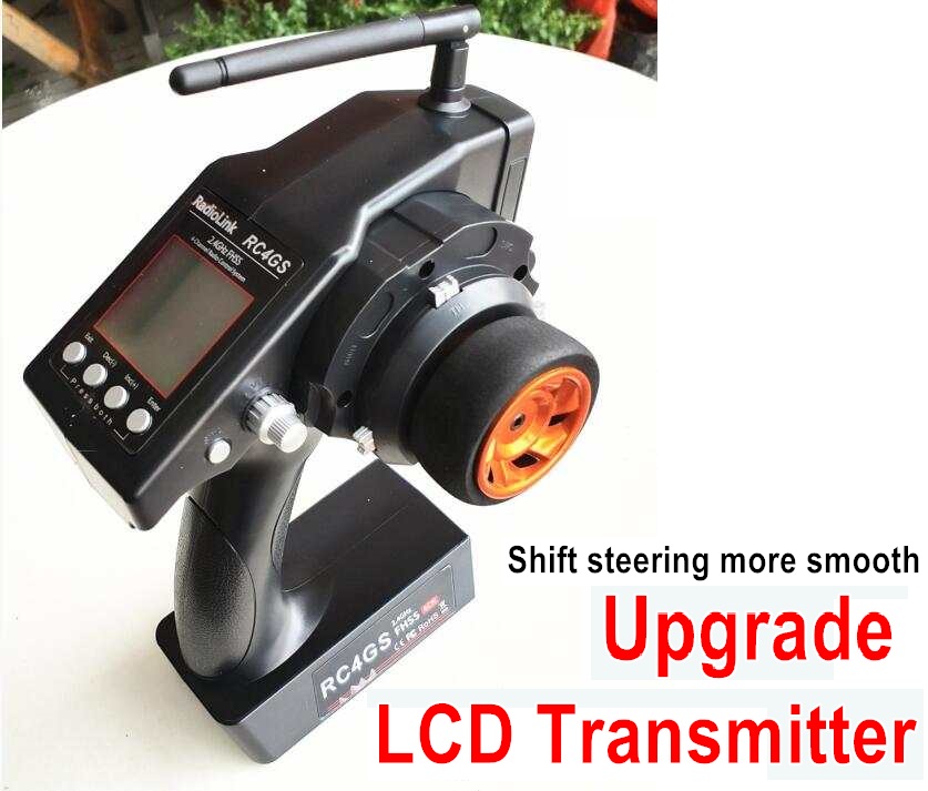Wltoys 10428 Upgrade LCD Transmitter for the Brushless Kit-Shift steering more smooth