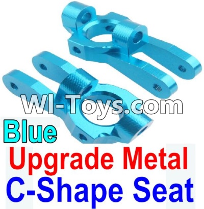 Wltoys 10428 Upgrade Metal C-Shape Seat-Blue-2pcs,Wltoys 10428 RC Car Parts,High speed 1:10 Scale 4wd,10428 Electric Power On Road Drift Racing Truck Car Parts
