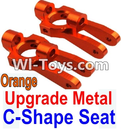 Wltoys 10428 Upgrade Metal C-Shape Seat-Orange-2pcs-K949-10,Wltoys 10428 RC Car Parts,High speed 1:10 Scale 4wd,10428 Electric Power On Road Drift Racing Truck Car Parts