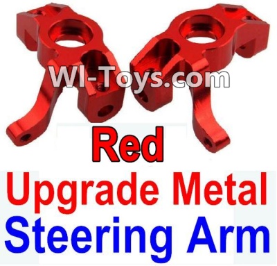 Wltoys 10428 Upgrade Metal Steering arm-Red-2pcs-K949-11,Wltoys 10428 RC Car Parts,High speed 1:10 Scale 4wd,10428 Electric Power On Road Drift Racing Truck Car Parts