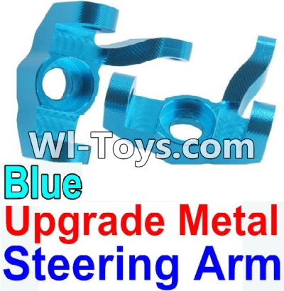 Wltoys 10428 Upgrade Metal Steering arm-Blue-2pcs-K949-11,Wltoys 10428 RC Car Parts,High speed 1:10 Scale 4wd,10428 Electric Power On Road Drift Racing Truck Car Parts