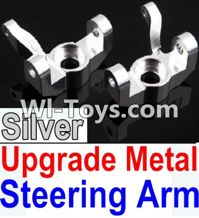 Wltoys 10428 Upgrade Metal Steering arm-Silver-2pcs-K949-11,Wltoys 10428 RC Car Parts,High speed 1:10 Scale 4wd,10428 Electric Power On Road Drift Racing Truck Car Parts