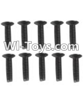 Wltoys 10428 A929-60 Countersunk head inner hexagon Screws-M3X16-Black zinc plated(10PCS)-K949-112,Wltoys 10428 RC Car Parts,High speed 1:10 Scale 4wd,10428 Electric Power On Road Drift Racing Truck Car Parts