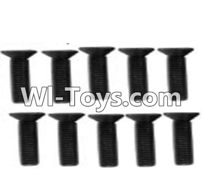 Wltoys 10428 A929-61 Countersunk head inner hexagon Screws-M3X12-Black zinc plated(10PCS)-K949-113 For Wltoys K949 RC Car Parts,High speed 1:10 Scale 4wd Racing Truck Car Parts