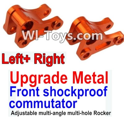 Wltoys 10428 Upgrade Metal Front shockproof commutator(Left and Right)-Orange-K949-14,Wltoys 10428 RC Car Parts,High speed 1:10 Scale 4wd,10428 Electric Power On Road Drift Racing Truck Car Parts