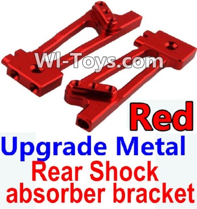 Wltoys 10428 Upgrade Metal Rear Shock absorber bracket-Red-2pcs-K949-26,Wltoys 10428 RC Car Parts,High speed 1:10 Scale 4wd,10428 Electric Power On Road Drift Racing Truck Car Parts