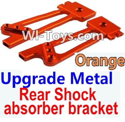Wltoys 10428 Upgrade Metal Rear Shock absorber bracket-Orange-2pcs-K949-26,Wltoys 10428 RC Car Parts,High speed 1:10 Scale 4wd,10428 Electric Power On Road Drift Racing Truck Car Parts