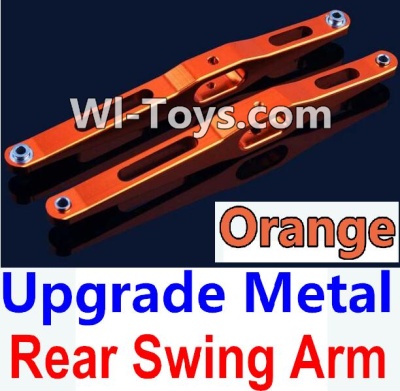 Wltoys 10428 Upgrade Metal Rear Swing Arm-Orange-2pcs-K949-29,Wltoys 10428 RC Car Parts,High speed 1:10 Scale 4wd,10428 Electric Power On Road Drift Racing Truck Car Parts