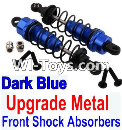 Wltoys 10428 Upgrade Metal Front Shock Absorbers(2pcs)-Darke Blue-K949-36,Wltoys 10428 RC Car Parts,High speed 1:10 Scale 4wd,10428 Electric Power On Road Drift Racing Truck Car Parts