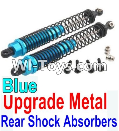 Wltoys 10428 Upgrade Metal Rear Shock Absorbers(2pcs)-Blue-K949-37,Wltoys 10428 RC Car Parts,High speed 1:10 Scale 4wd,10428 Electric Power On Road Drift Racing Truck Car Parts