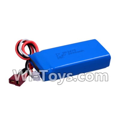 Wltoys K959 Upgrade Battery,7.4v 2000mah battery with T-shape plug For WLtoys K959 1/12 1:12 RC Drift Car Parts desert Off Road Buggy parts