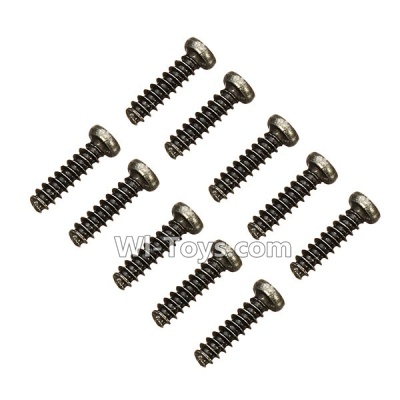 Wltoys K959 Round Head Screw Set 2.6x10mm(10PCS) For WLtoys K959 1/12 1:12 RC Drift Car Parts desert Off Road Buggy parts