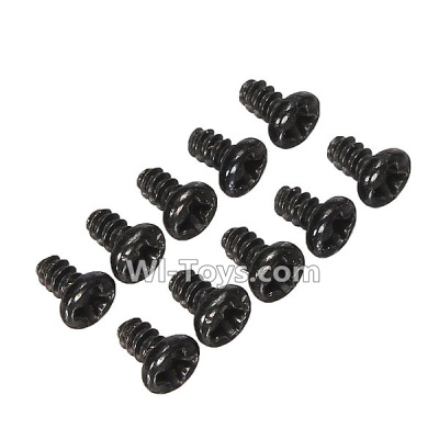 Wltoys K959 Round Head Screw Set 1.8x3mm(10pcs) For WLtoys K959 1/12 1:12 RC Drift Car Parts desert Off Road Buggy parts