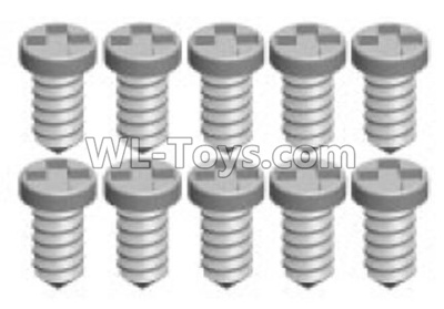 Wltoys K999 K999-12 Screws(10pcs)-1.2X3PA,1:28 Wltoys K999 Rc Car Spare Parts Replacement accessories,K999 On Road Drift Racing Truck Car Parts