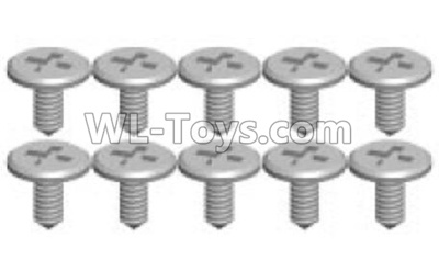 Wltoys K999 K999-13 Screws(10pcs)-1.2X3.5SA,1:28 Wltoys K999 Rc Car Spare Parts Replacement accessories,K999 On Road Drift Racing Truck Car Parts