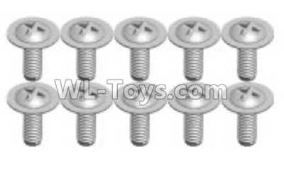 Wltoys K999 K999-15 Screws(10pcs)-1.7X8PWA,1:28 Wltoys K999 Rc Car Spare Parts Replacement accessories,K999 On Road Drift Racing Truck Car Parts