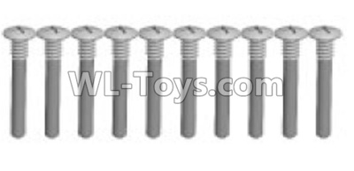 Wltoys K999 K999-18 Screws(10pcs)-M1.5X14PB-Half tooth,1:28 Wltoys K999 Rc Car Spare Parts Replacement accessories,K999 On Road Drift Racing Truck Car Parts