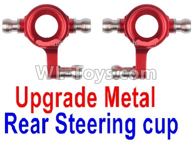 Wltoys K999 Upgrade Metal Rear Steering Cup(2pcs)-Red,1:28 Wltoys K999 Rc Car Spare Parts Replacement accessories,K999 On Road Drift Racing Truck Car Parts