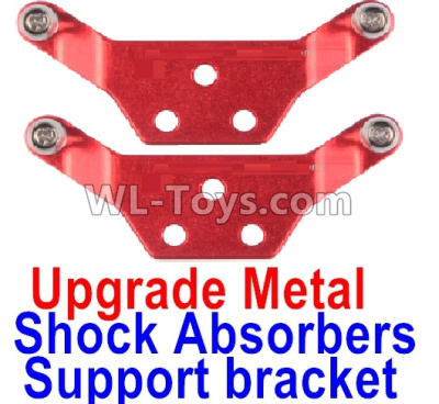 Wltoys K999 Upgrade Metal Shock Absorbers Support bracket(2pcs)-Red,1:28 Wltoys K999 Rc Car Spare Parts Replacement accessories,K999 On Road Drift Racing Truck Car Parts